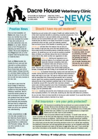 Winter 2024 newsletter